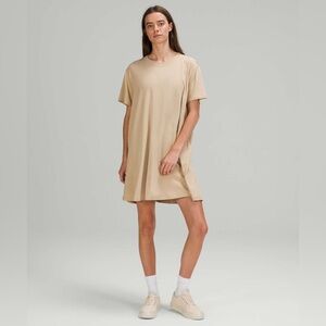Lululemon All Yours Tee Dress size Small (see measurements) in color Trench